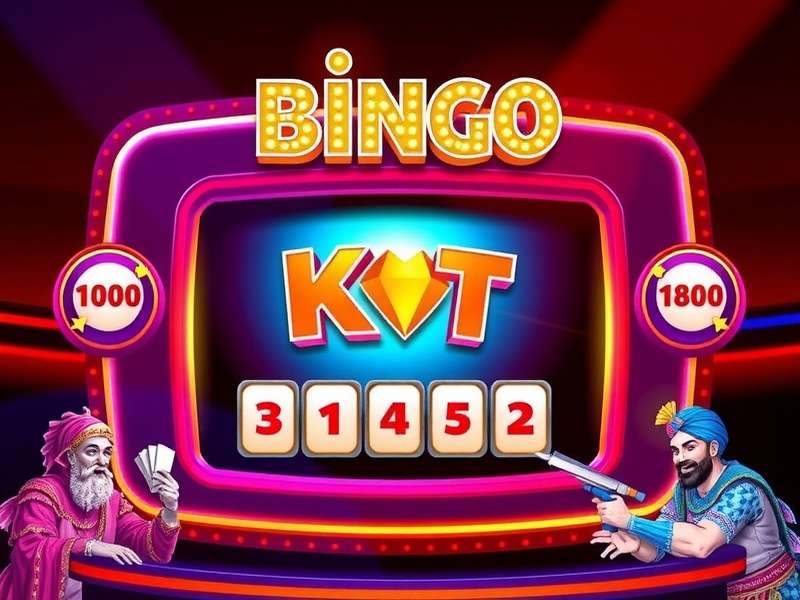 Bingo Blitz TV इंटरफ़ेस और गेमप्ले दिखाते हुए