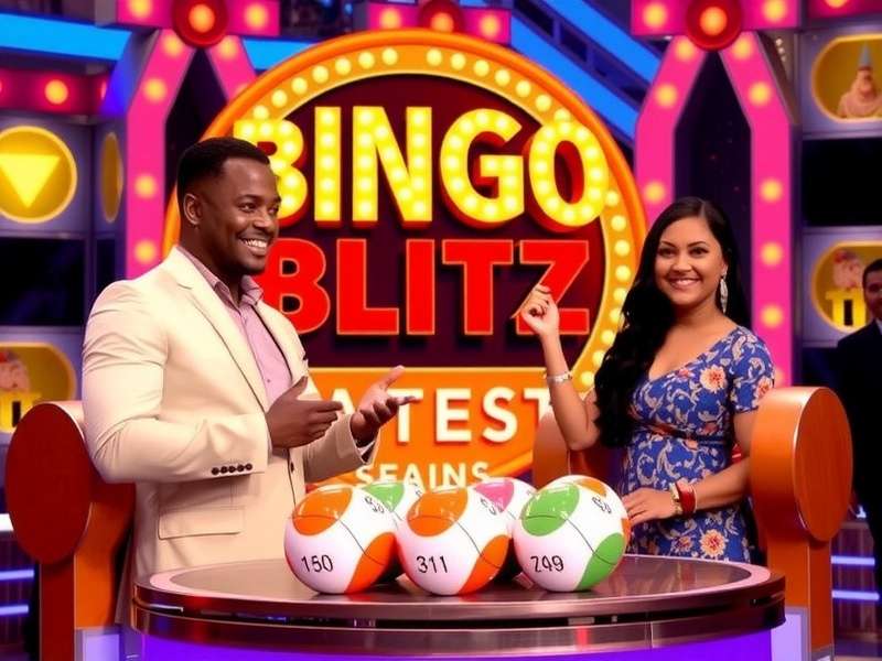 बिंगो ब्लिट्ज गेम शो स्टूडियो सेटअप और फिल्मांकन स्थल