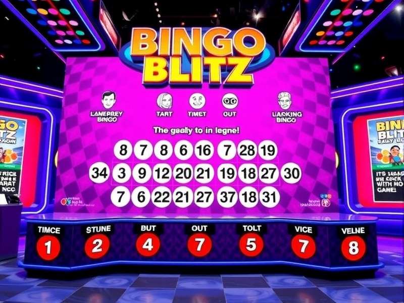 बिंगो ब्लिट्ज गेम शो बैकस्टेज और प्रोडक्शन क्रू