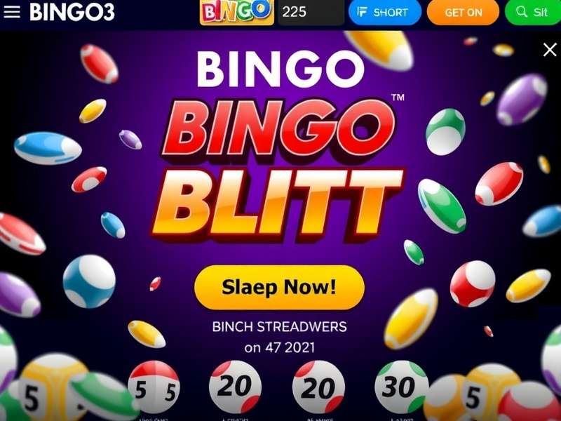Bingo Blitz गेमप्ले स्क्रीनशॉट - रंगीन बिंगो कार्ड और पावर-अप्स