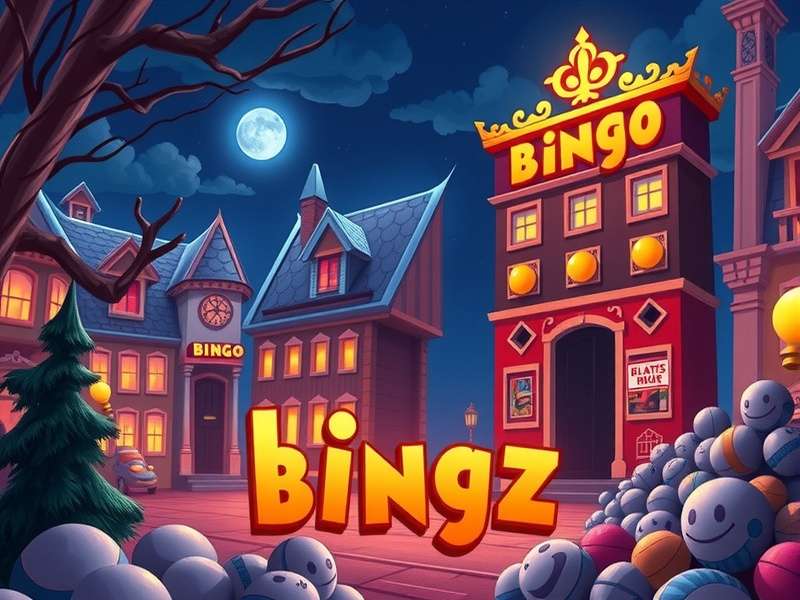 Bingo Blitz gameplay screenshot showing vibrant bingo cards and social features