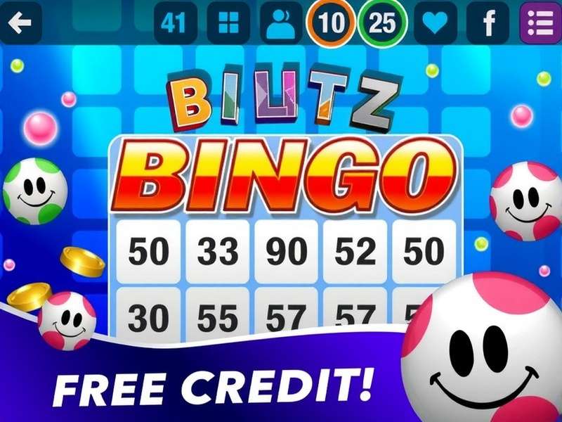 Bingo Blitz game interface showing free credit bonuses