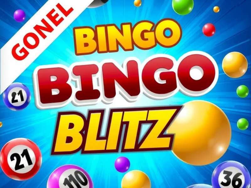 Bingo Blitz gameplay interface showing multiple bingo cards and power-ups