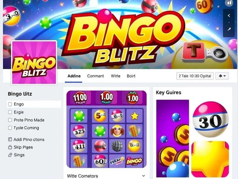 Bingo Blitz Global Community Facebook Page Screenshot