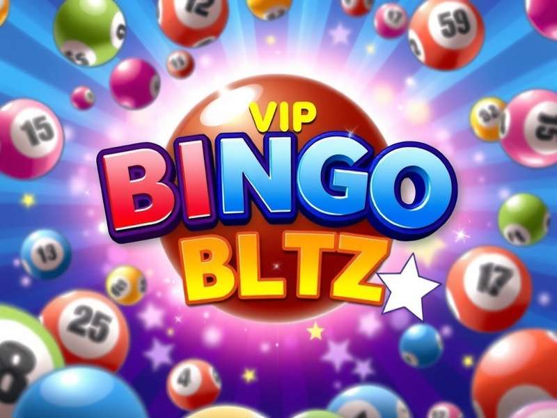 Vip Bingo Blitz gameplay screenshot showing vibrant bingo cards and prizes