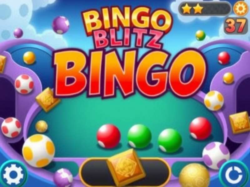Bingo Blitz game interface on mobile and desktop showing vibrant bingo cards